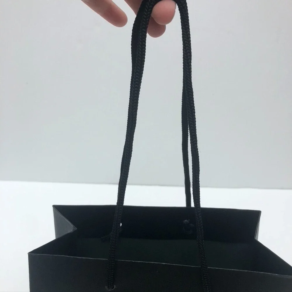 Barneys New York Authentic Black Gift Paper Shopping Bag 8x9.5x4